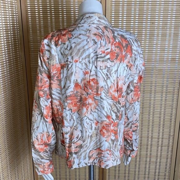 🔷Appleseed’s DreamFlex Floral Jean Jacket Size 16 - Picture 5 of 8